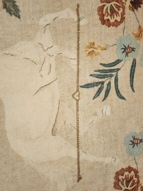 Gold Heart Pendant Chain Bracelet